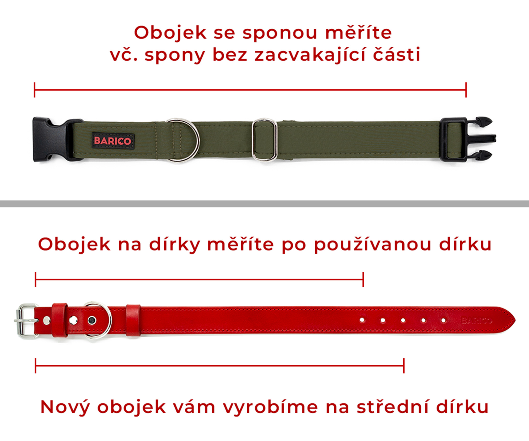 měření obojku